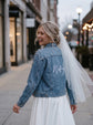Pearl and Rhinestone Denim Jacket