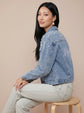Pearl and Rhinestone Denim Jacket