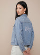 Pearl and Rhinestone Denim Jacket